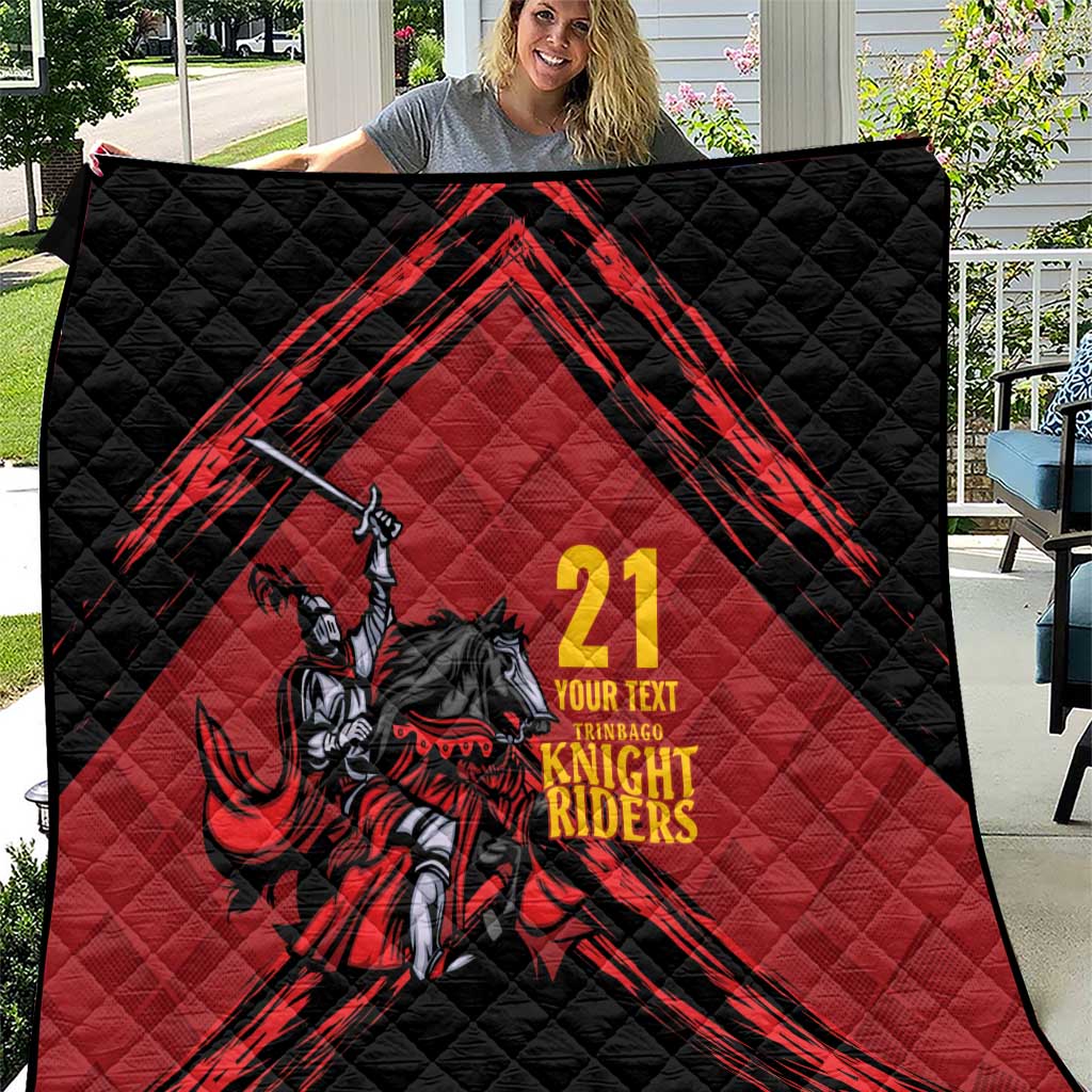 Custom Caribbean Cricket Trinidad and Tobago Cricket Quilt TKR Champions 2025 Red Edition - Wonder Print Shop