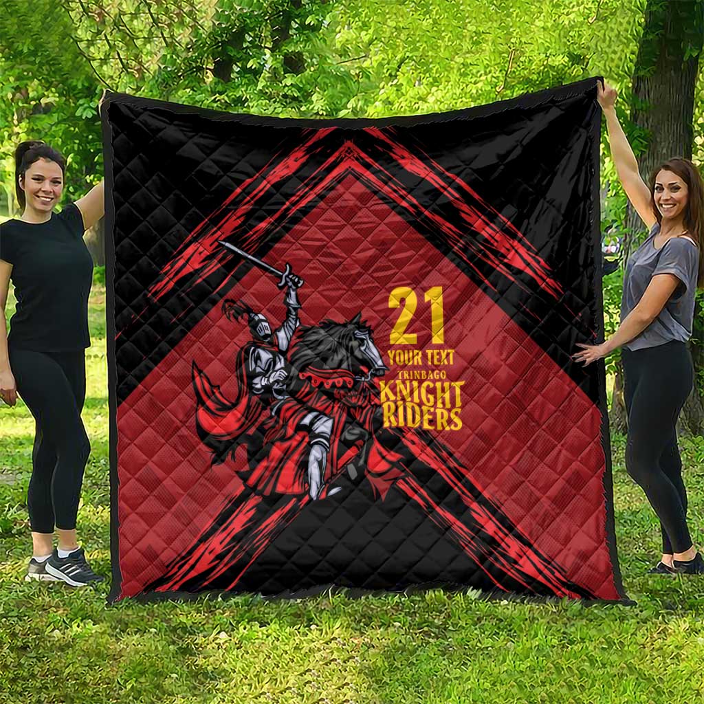 Custom Caribbean Cricket Trinidad and Tobago Cricket Quilt TKR Champions 2025 Red Edition - Wonder Print Shop