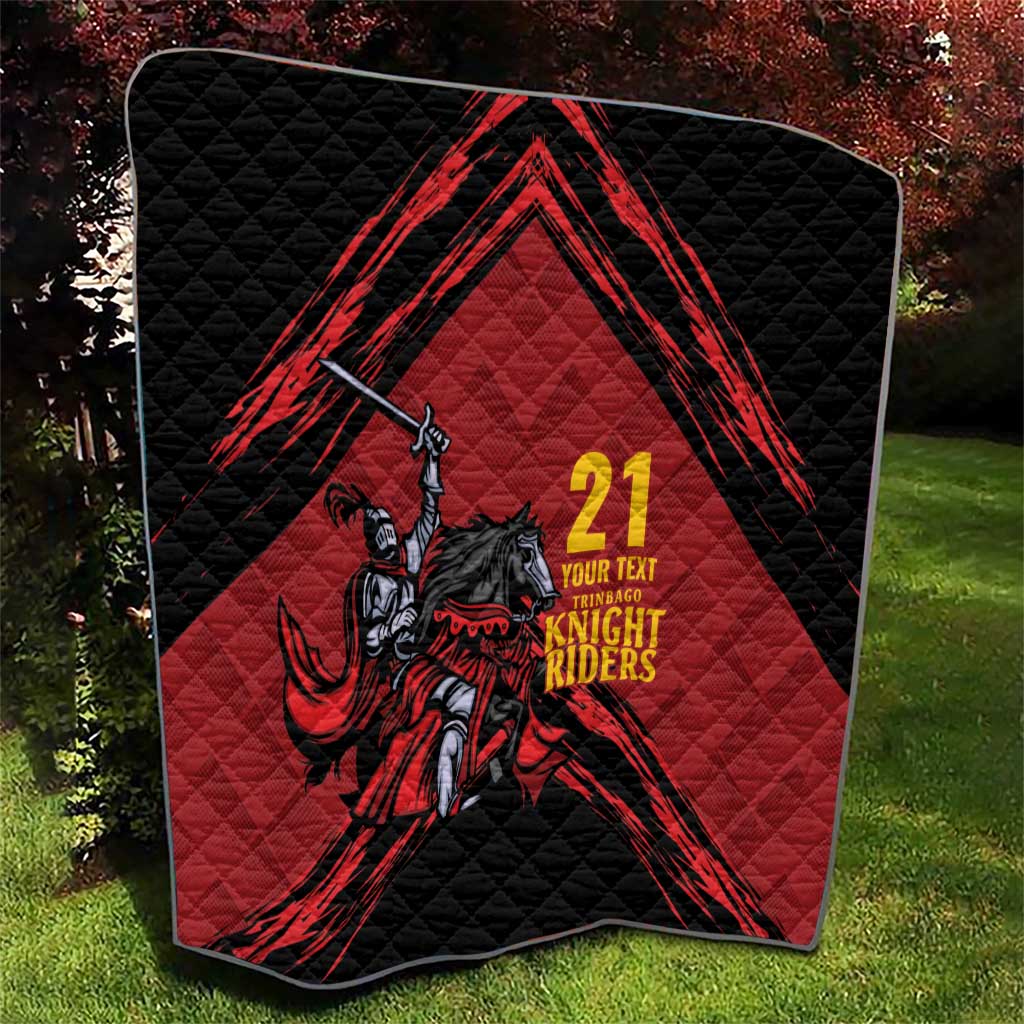 Custom Caribbean Cricket Trinidad and Tobago Cricket Quilt TKR Champions 2025 Red Edition - Wonder Print Shop