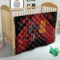 Custom Caribbean Cricket Trinidad and Tobago Cricket Quilt TKR Champions 2025 Red Edition - Wonder Print Shop