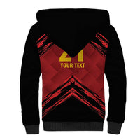 Custom Caribbean Cricket Trinidad and Tobago Cricket Sherpa Hoodie TKR Champions 2025 Red Edition - Wonder Print Shop