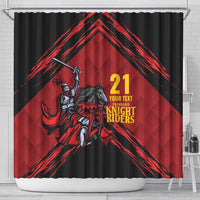 Custom Caribbean Cricket Trinidad and Tobago Cricket Shower Curtain TKR Champions 2025 Red Edition - Wonder Print Shop