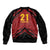 Custom Caribbean Cricket Trinidad and Tobago Cricket Sleeve Zip Bomber Jacket TKR Champions 2025 Red Edition - Wonder Print Shop