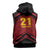 Custom Caribbean Cricket Trinidad and Tobago Cricket Sleeveless Zip Hoodie TKR Champions 2025 Red Edition - Wonder Print Shop