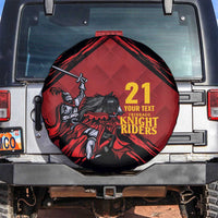 Custom Caribbean Cricket Trinidad and Tobago Cricket Spare Tire Cover TKR Champions 2025 Red Edition - Wonder Print Shop