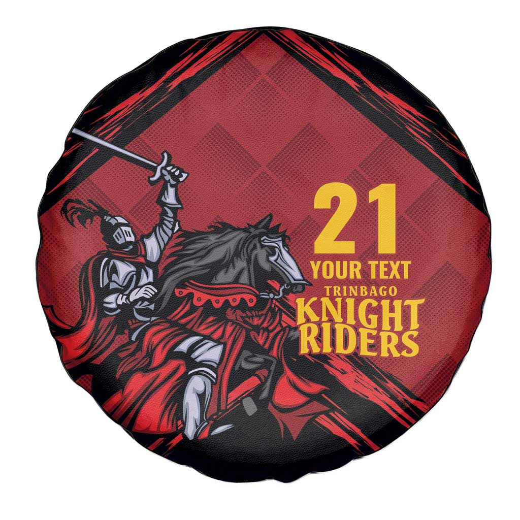 Custom Caribbean Cricket Trinidad and Tobago Cricket Spare Tire Cover TKR Champions 2025 Red Edition - Wonder Print Shop