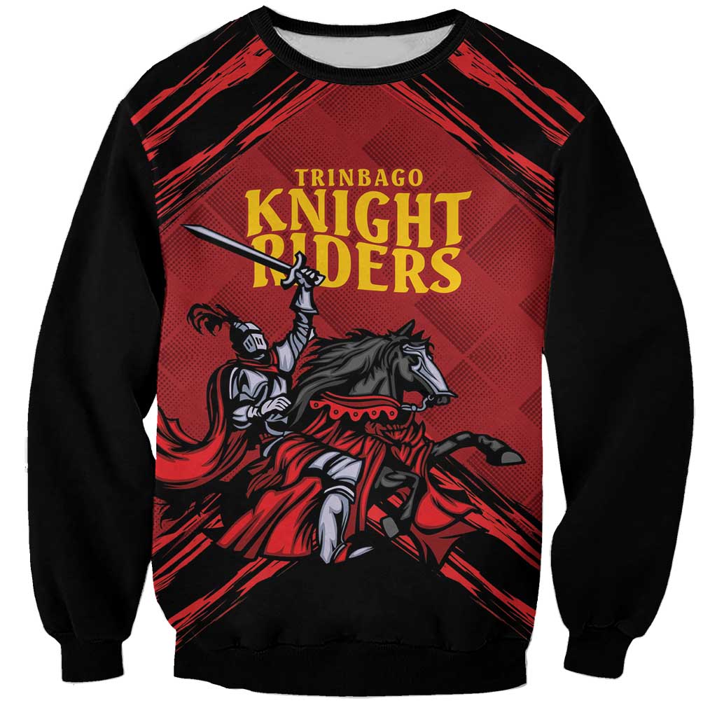 Custom Caribbean Cricket Trinidad and Tobago Cricket Sweatshirt TKR Champions 2025 Red Edition - Wonder Print Shop