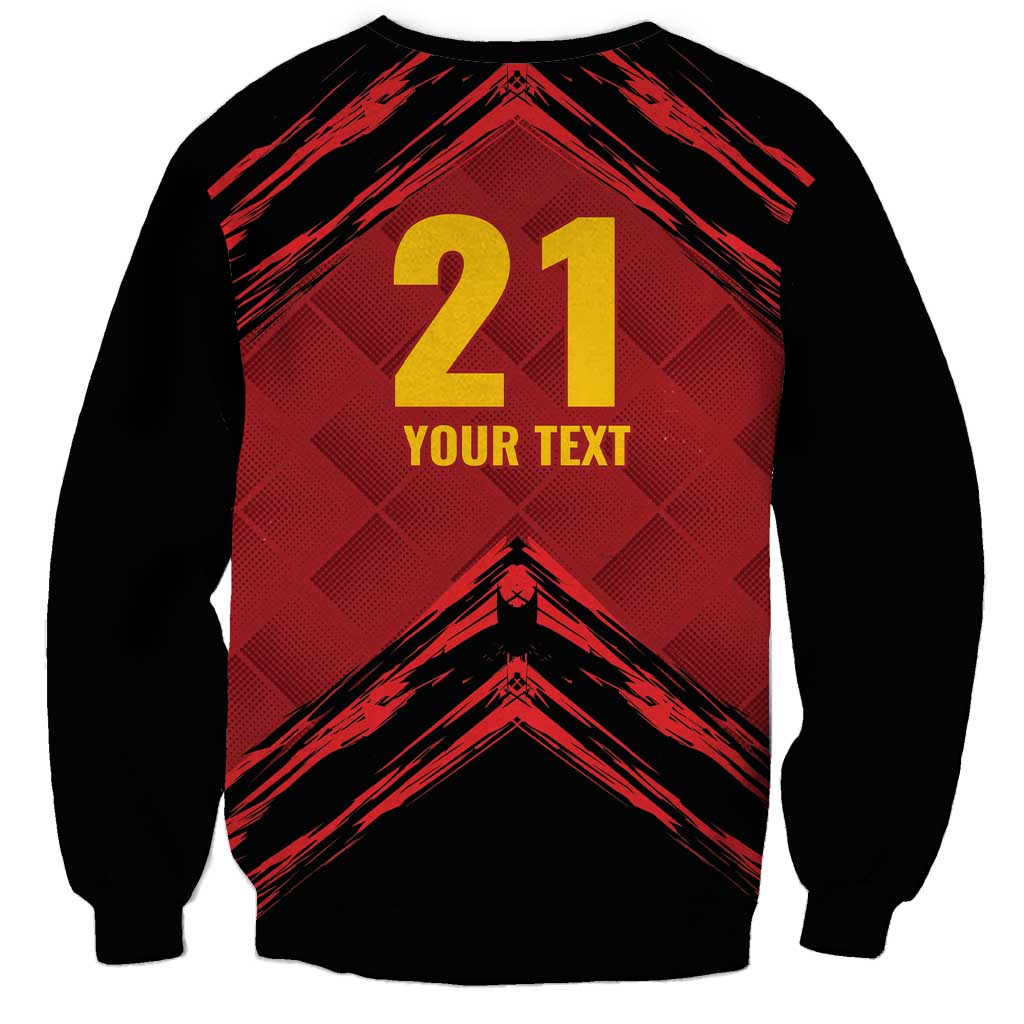 Custom Caribbean Cricket Trinidad and Tobago Cricket Sweatshirt TKR Champions 2025 Red Edition - Wonder Print Shop