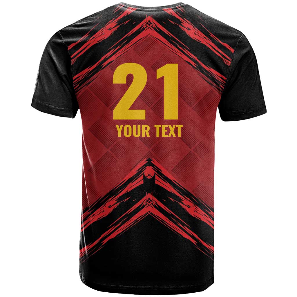 Custom Caribbean Cricket Trinidad and Tobago Cricket T Shirt TKR Champions 2025 Red Edition - Wonder Print Shop