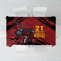 Custom Caribbean Cricket Trinidad and Tobago Cricket Tablecloth TKR Champions 2025 Red Edition - Wonder Print Shop