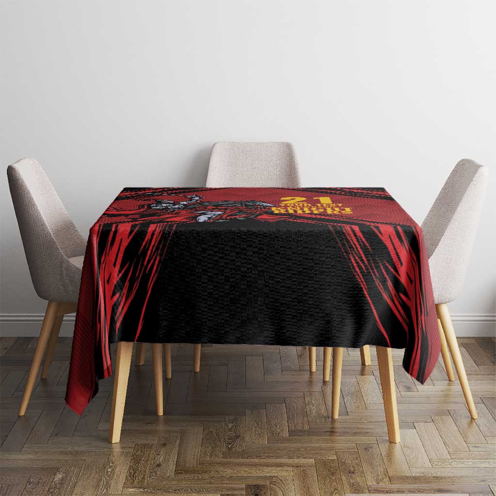 Custom Caribbean Cricket Trinidad and Tobago Cricket Tablecloth TKR Champions 2025 Red Edition - Wonder Print Shop