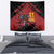 Custom Caribbean Cricket Trinidad and Tobago Cricket Tapestry TKR Champions 2025 Red Edition - Wonder Print Shop