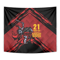 Custom Caribbean Cricket Trinidad and Tobago Cricket Tapestry TKR Champions 2025 Red Edition - Wonder Print Shop