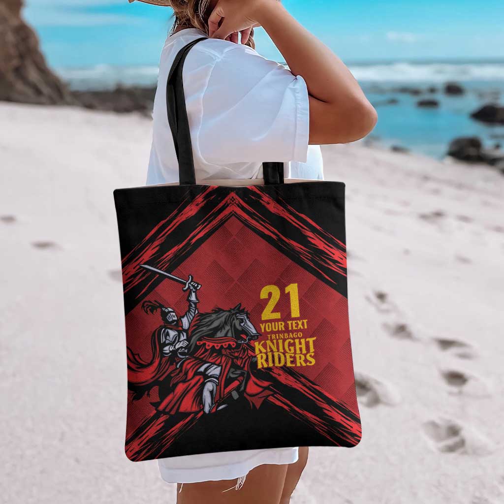 Custom Caribbean Cricket Trinidad and Tobago Cricket Tote Bag TKR Champions 2025 Red Edition - Wonder Print Shop