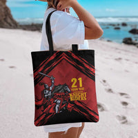 Custom Caribbean Cricket Trinidad and Tobago Cricket Tote Bag TKR Champions 2025 Red Edition - Wonder Print Shop
