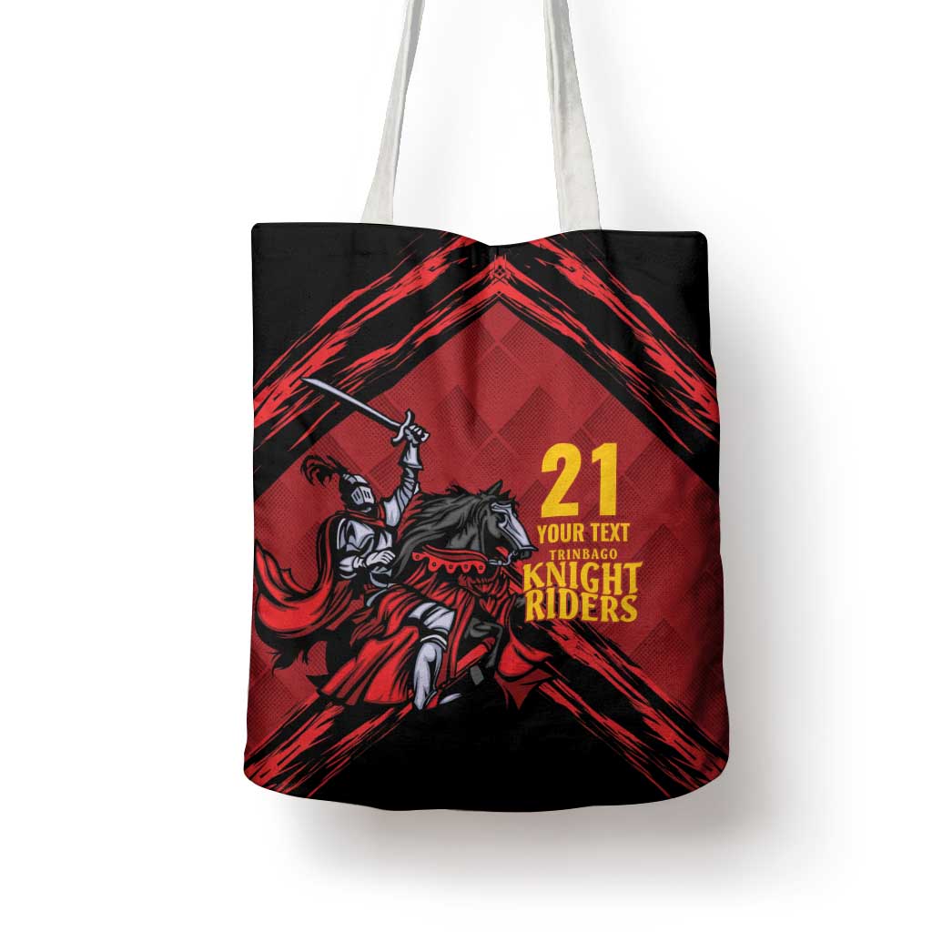 Custom Caribbean Cricket Trinidad and Tobago Cricket Tote Bag TKR Champions 2025 Red Edition - Wonder Print Shop
