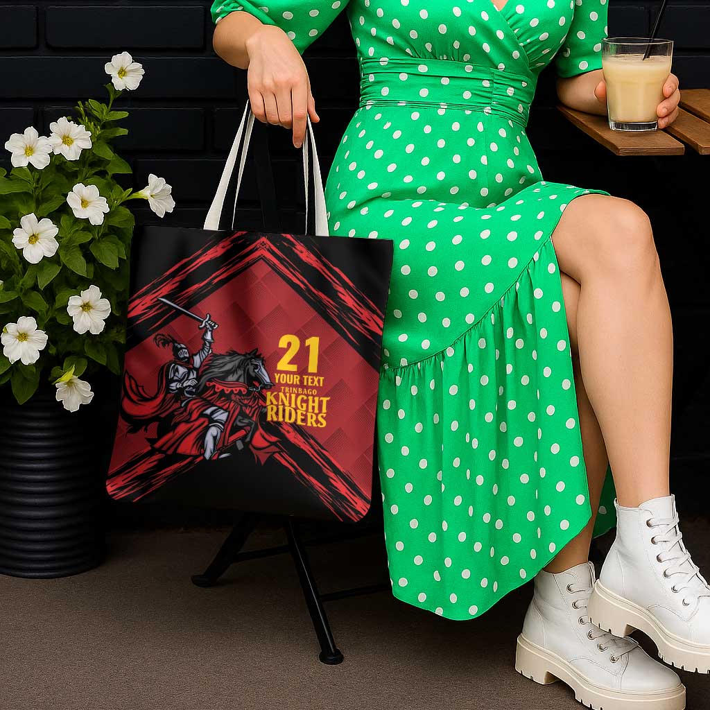 Custom Caribbean Cricket Trinidad and Tobago Cricket Tote Bag TKR Champions 2025 Red Edition - Wonder Print Shop