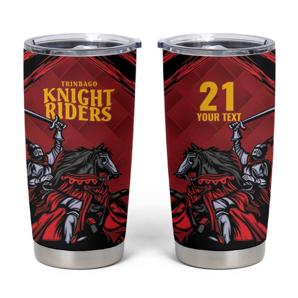 Custom Caribbean Cricket Trinidad and Tobago Cricket Tumbler Cup TKR Champions 2025 Red Edition - Wonder Print Shop