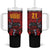 Custom Caribbean Cricket Trinidad and Tobago Cricket Tumbler With Handle TKR Champions 2025 Red Edition - Wonder Print Shop