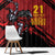 Custom Caribbean Cricket Trinidad and Tobago Cricket Window Curtain TKR Champions 2025 Red Edition - Wonder Print Shop