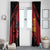 Custom Caribbean Cricket Trinidad and Tobago Cricket Window Curtain TKR Champions 2025 Red Edition - Wonder Print Shop