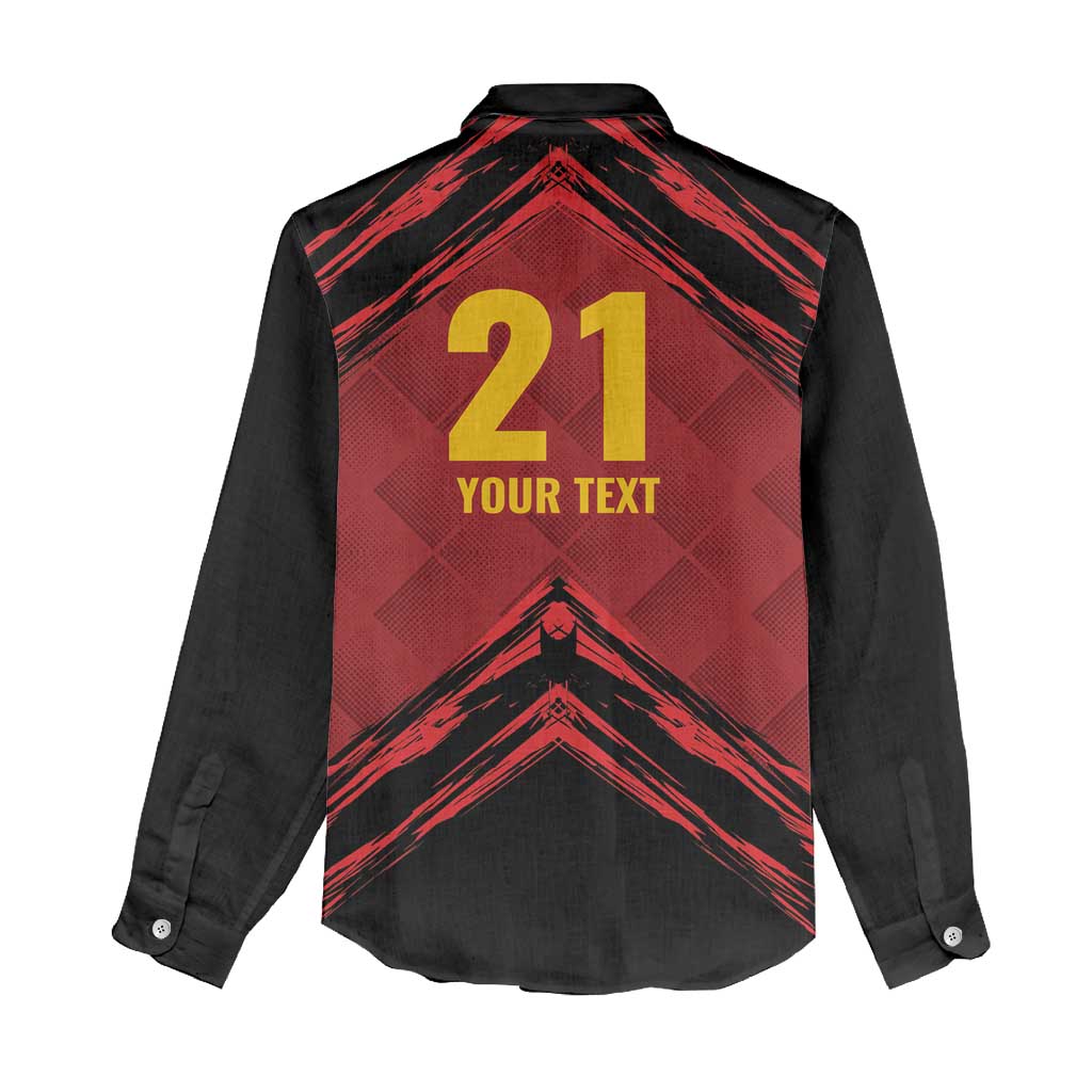 Custom Caribbean Cricket Trinidad and Tobago Cricket Women Casual Shirt TKR Champions 2025 Red Edition - Wonder Print Shop