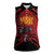Custom Caribbean Cricket Trinidad and Tobago Cricket Women Sleeveless Polo Shirt TKR Champions 2025 Red Edition - Wonder Print Shop