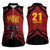 Custom Caribbean Cricket Trinidad and Tobago Cricket Women Sleeveless Polo Shirt TKR Champions 2025 Red Edition - Wonder Print Shop