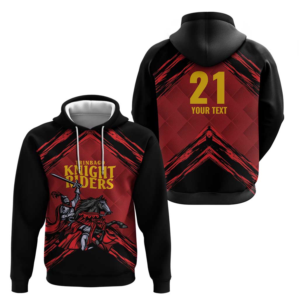Custom Caribbean Cricket Trinidad and Tobago Cricket Zip Hoodie TKR Champions 2025 Red Edition - Wonder Print Shop
