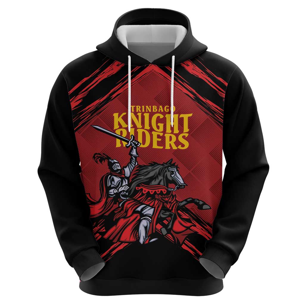 Custom Caribbean Cricket Trinidad and Tobago Cricket Zip Hoodie TKR Champions 2025 Red Edition - Wonder Print Shop