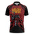 Custom Caribbean Cricket Trinidad and Tobago Cricket Zipper Polo Shirt TKR Champions 2025 Red Edition - Wonder Print Shop