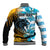 Personalised Argentina Baseball Jacket Los Pumas and Sol de Mayo Ceibo Flowers LT9 - Wonder Print Shop