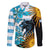 Personalised Argentina Family Matching Off Shoulder Long Sleeve Dress and Hawaiian Shirt Los Pumas and Sol de Mayo Ceibo Flowers - Wonder Print Shop