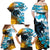 Personalised Argentina Family Matching Off Shoulder Maxi Dress and Hawaiian Shirt Los Pumas and Sol de Mayo Ceibo Flowers LT9 - Wonder Print Shop