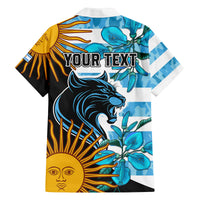 Personalised Argentina Family Matching Off Shoulder Maxi Dress and Hawaiian Shirt Los Pumas and Sol de Mayo Ceibo Flowers LT9 - Wonder Print Shop
