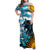 Personalised Argentina Family Matching Off Shoulder Maxi Dress and Hawaiian Shirt Los Pumas and Sol de Mayo Ceibo Flowers LT9 - Wonder Print Shop