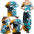 Personalised Argentina Family Matching Summer Maxi Dress and Hawaiian Shirt Los Pumas and Sol de Mayo Ceibo Flowers - Wonder Print Shop