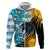 Personalised Argentina Hoodie Los Pumas and Sol de Mayo Ceibo Flowers - Wonder Print Shop