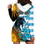 Personalised Argentina Hoodie Dress Los Pumas and Sol de Mayo Ceibo Flowers - Wonder Print Shop
