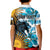 Personalised Argentina Kid Polo Shirt Los Pumas and Sol de Mayo Ceibo Flowers - Wonder Print Shop