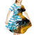 Personalised Argentina Kid Short Sleeve Dress Los Pumas and Sol de Mayo Ceibo Flowers - Wonder Print Shop