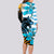 Personalised Argentina Long Sleeve Bodycon Dress Los Pumas and Sol de Mayo Ceibo Flowers - Wonder Print Shop