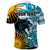 Personalised Argentina Polo Shirt Los Pumas and Sol de Mayo Ceibo Flowers - Wonder Print Shop