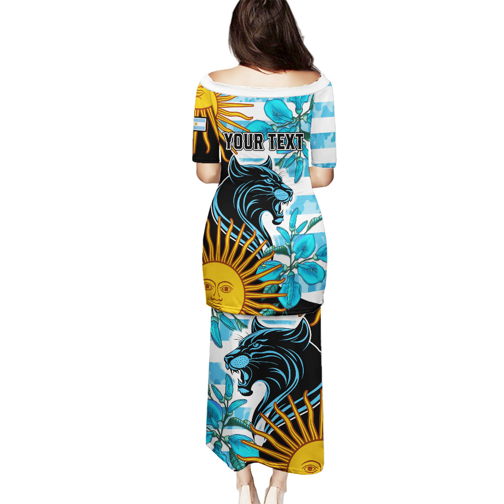 Personalised Argentina Puletasi Los Pumas and Sol de Mayo Ceibo Flowers - Wonder Print Shop