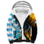 Personalised Argentina Sherpa Hoodie Los Pumas and Sol de Mayo Ceibo Flowers - Wonder Print Shop