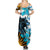 Personalised Argentina Summer Maxi Dress Los Pumas and Sol de Mayo Ceibo Flowers - Wonder Print Shop