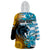 Personalised Argentina Wearable Blanket Hoodie Los Pumas and Sol de Mayo Ceibo Flowers - Wonder Print Shop