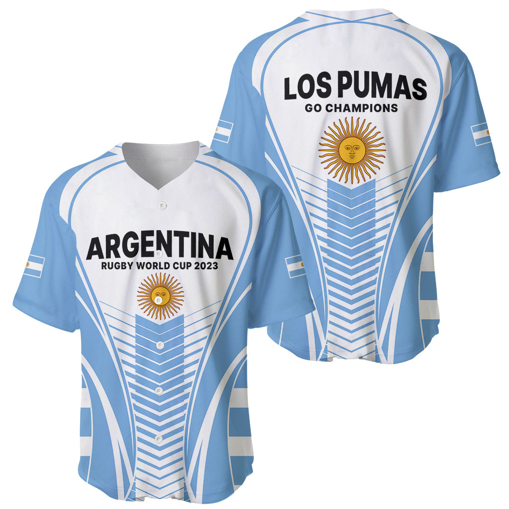 Argentina Rugby Baseball Jersey World Cup 2023 Los Pumas Go Champion LT9 - Wonder Print Shop