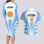 Argentina Rugby Couples Matching Long Sleeve Bodycon Dress and Hawaiian Shirt World Cup 2023 Los Pumas Go Champion LT9 - Wonder Print Shop
