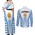 Argentina Rugby Couples Matching Off Shoulder Maxi Dress and Long Sleeve Button Shirts World Cup 2023 Los Pumas Go Champion LT9 - Wonder Print Shop